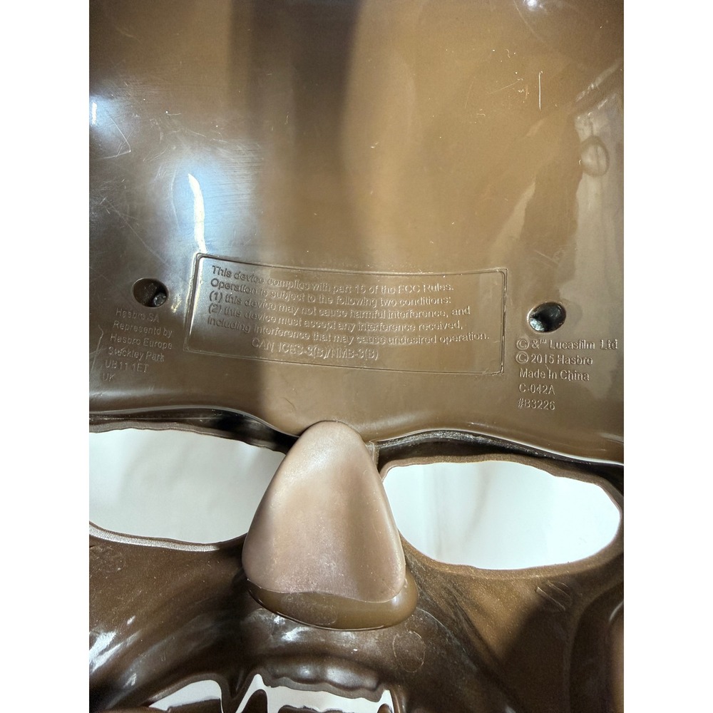 Star Wars Chewbacca Electronic Roar Mask Brown OSFA Sound FX Hasbro works - Picture 4 of 4